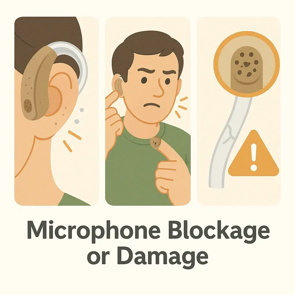 Microphone Blockage or Damage